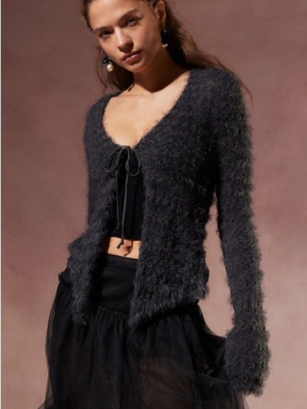 Kimchi Blue Eyelash Cardigan